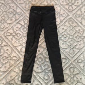 Never worn faux leather leggings